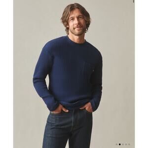 American Giant Men's Cotton Waffle Pocket Long Sleeve Crew